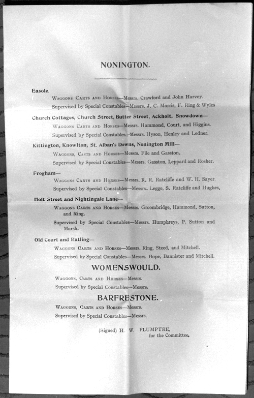 Nonington-WW1-evacuation transport